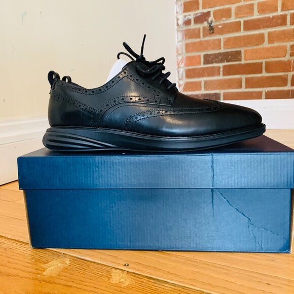 COPY - Cole Haan Men's Grand Evolution Wingtip SHRTW- Black Size 11.5 - Picture 6 of 16